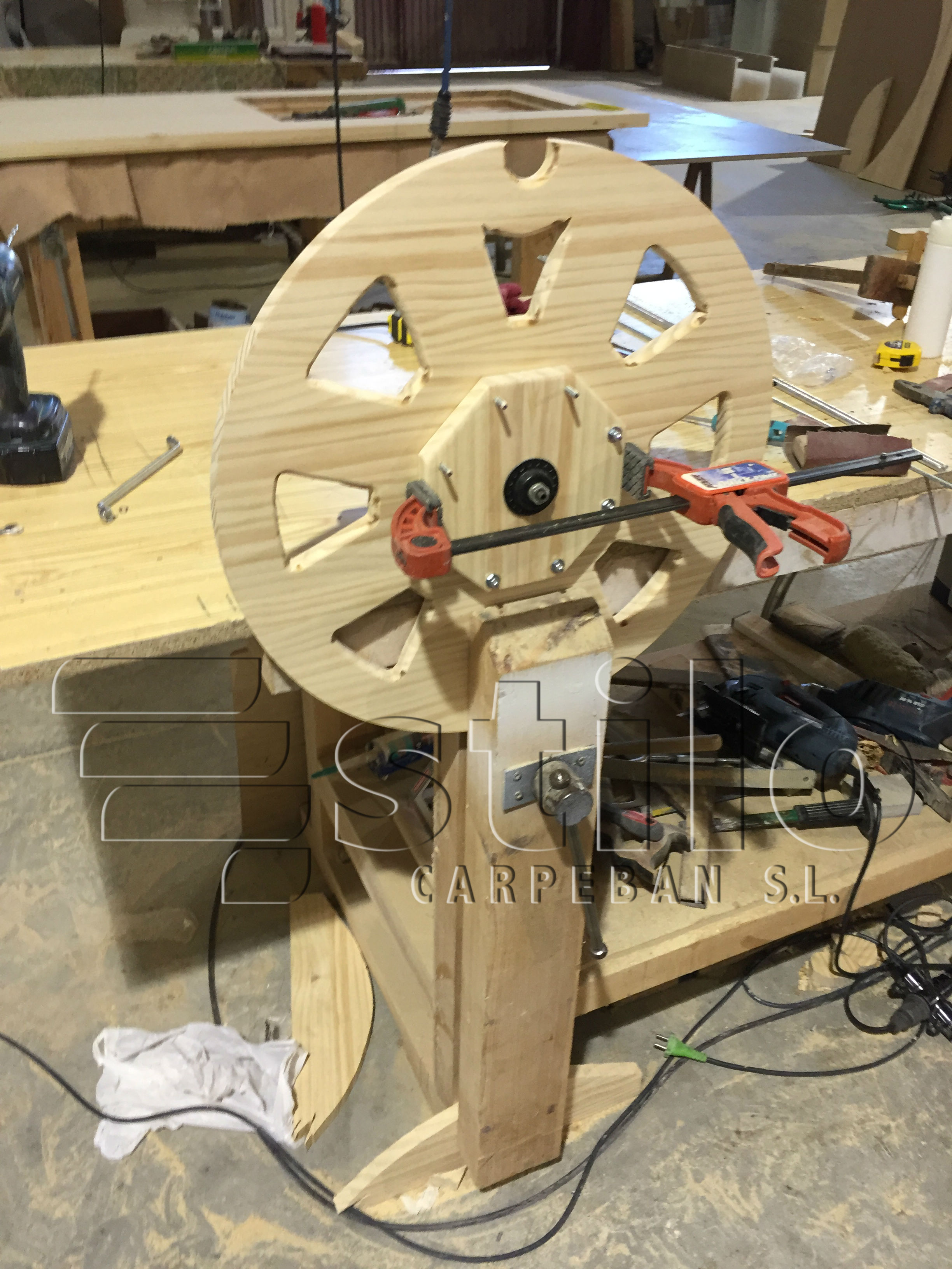 Proceso de realizacin de bicicleta de madera. Carpintera Ebanistera Carpeban Stilo, carpinteros en Salamanca.